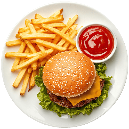 Nico’s Fish Bar Solihull Cheeseburger